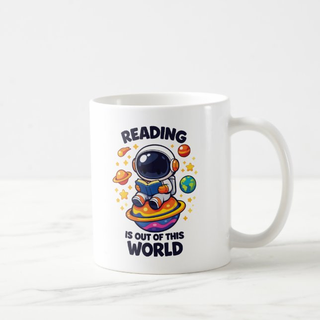 Lesen ist außerirdisch kaffeetasse (Rechts)
