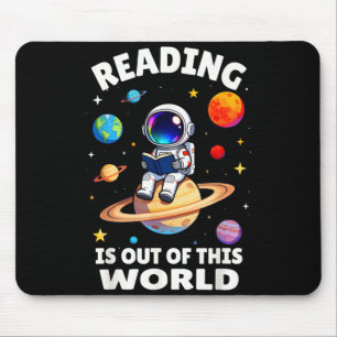 Lesen ist außerirdisch lustig für Kinder Mousepad