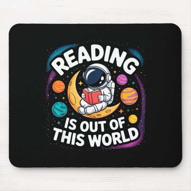Lesen ist außerirdisch lustige Bücher Mousepad (Vorne)