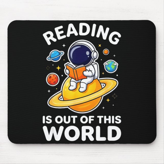 Lesen ist außerirdisch lustige Bücher Mousepad (Vorne)
