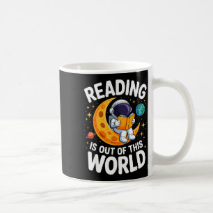 Lesen ist außerirdisch lustige Weltraum-Bücher Kaffeetasse