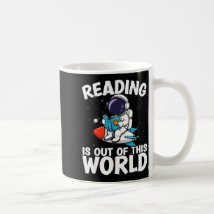 Lesen ist außerirdisch lustige Weltraum-Bücher Kaffeetasse