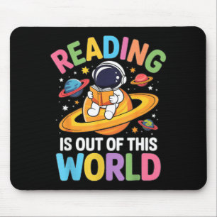 Lesen ist Außerirdisch Lustige Weltraum-Bücher Mousepad