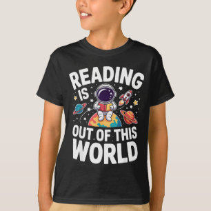 Lesen ist außerirdisch lustige Weltraum-BücherLese T-Shirt