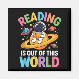 Lesen ist Außerirdische Weltraum Lustige Bücher Magnet