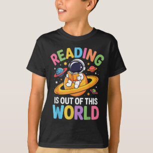 Lesen ist Außerirdische Weltraum Lustige Bücher T-Shirt