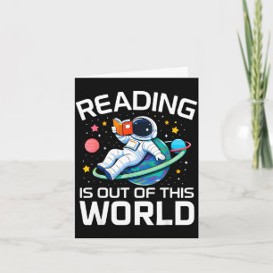 Lesen ist außerirdischer Raumastronaut Karte