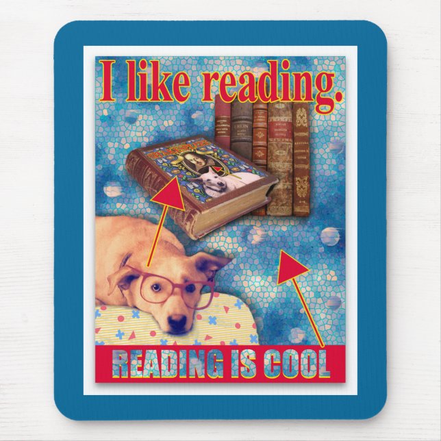 LESEN IST COOL MOUSEPAD (Vorne)