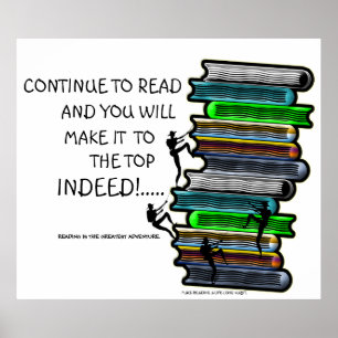 Lesen ist das Bestste Erlebnisposter Poster