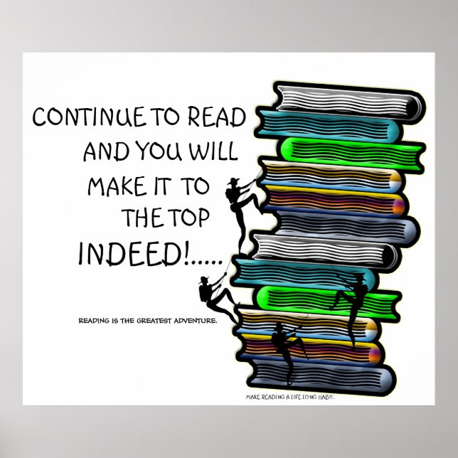 Lesen ist das Bestste Erlebnisposter Poster (Vorne)