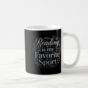 Lesen ist der Sport lustiger Bücherwurm Bibliothek Kaffeetasse