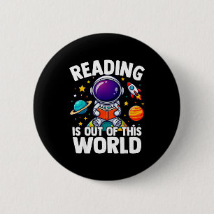 Lesen ist ein weltraumkomisches buchlastiges Vergn Button