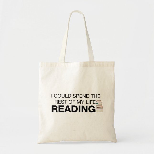Lesen ist Leben - Tasche für Buchliebhaber (Vorne)