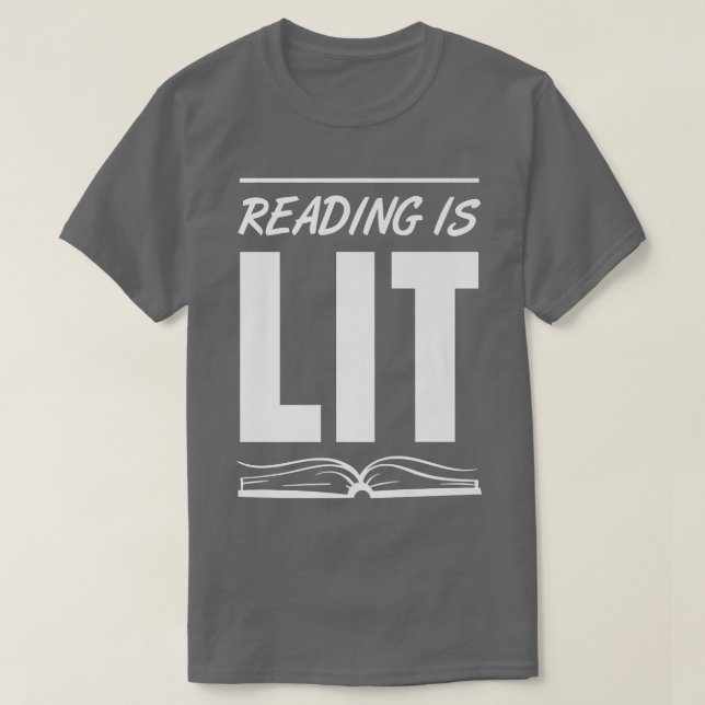 Lesen ist Lit - Buchvorlesende Lehrerin T-Shirt (Design vorne)