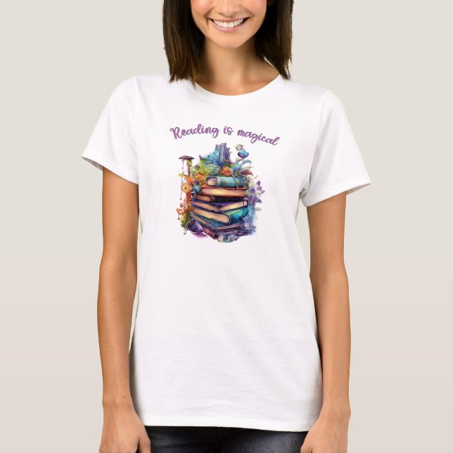 Lesen ist magisch T-Shirt (Vorderseite)
