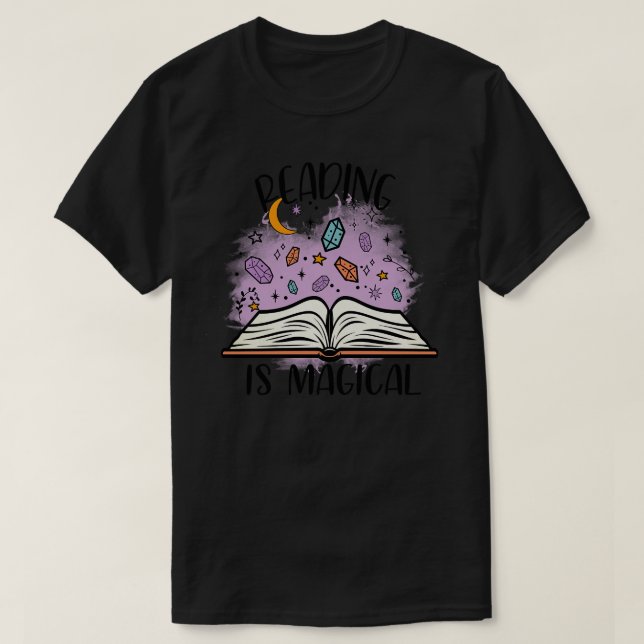 Lesen ist magisch T-Shirt (Design vorne)