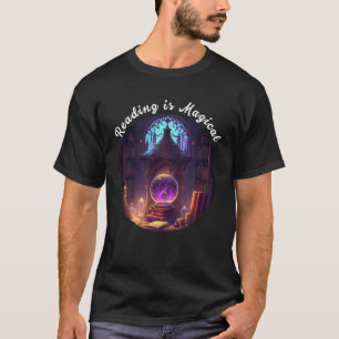 Lesen ist Magische Bibliothek Buch-Wurm Lehrer Lib T-Shirt