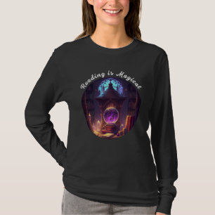 Lesen ist Magische Bibliothek Buchwurm Lehrer Waag T-Shirt