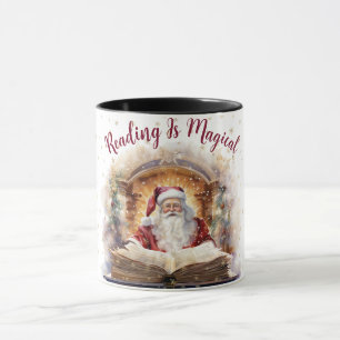 Lesen ist magisches Schneeflockendesign Tasse