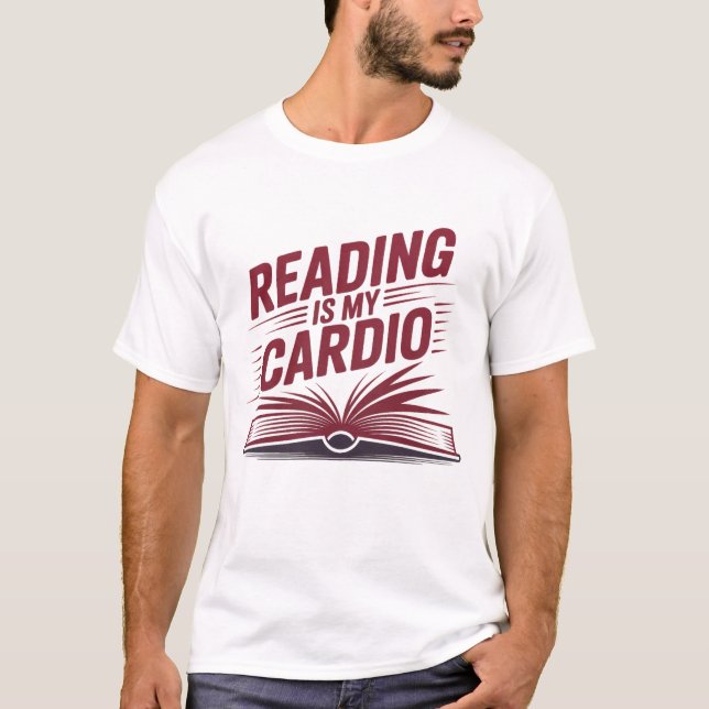 Lesen ist mein Buch Cardio - Energetic Book Lover T-Shirt (Vorderseite)