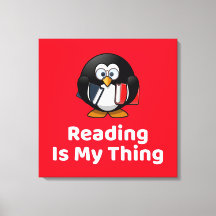 Lesen ist mein Ding Pinguin lustig lesen