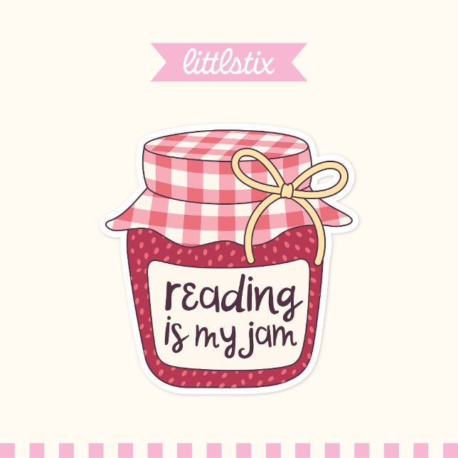 Lesen ist mein Jam Aufkleber (Von Creator hochgeladen)