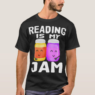 LESEN IST MEIN JAM Funny I Liebe Lesen Bücher Gesc T-Shirt
