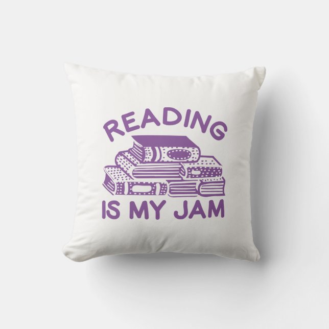 Lesen ist mein Jam Kissen (Vorderseite)