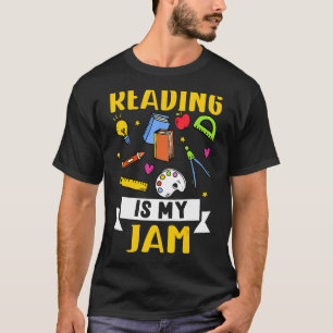 Lesen ist mein Jam Teacher School Kids Book T-Shirt