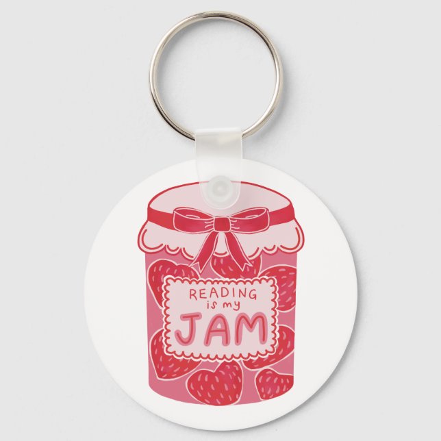 Lesen ist mein Liebhaber von Marmelade Schlüsselanhänger (Vorderseite)
