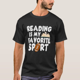 Lesen ist mein Lieblingsport Fußball Welt Buch D T-Shirt