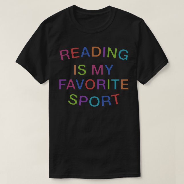 Lesen ist mein Lieblingssport Classic Thirt T-Shirt (Design vorne)