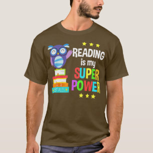 Lesen ist mein Super Power Girl Book Lover Reader T-Shirt