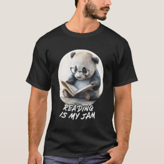 Lesen ist meine Jam Panda Wasserfarbe Lesen eines T-Shirt
