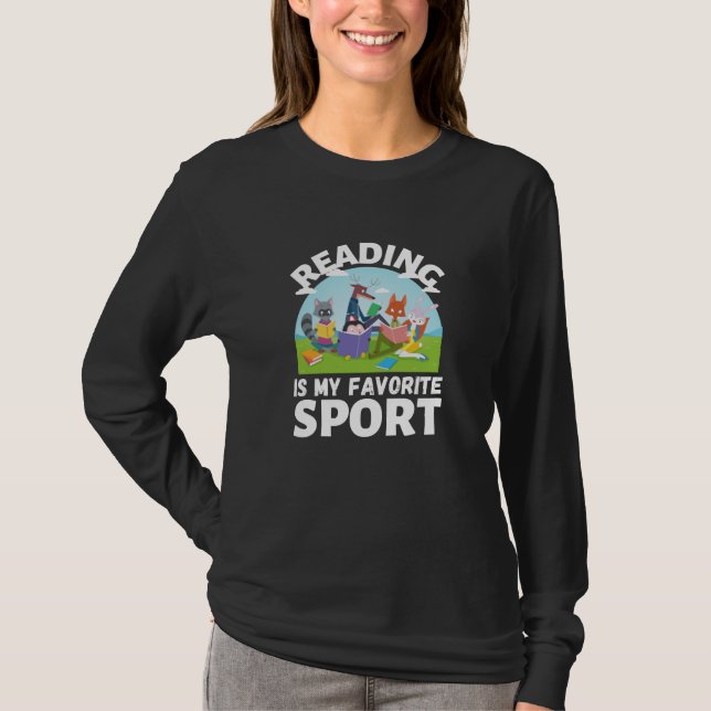 Lesen ist meine Lieblingssportart T-Shirt (Vorderseite)