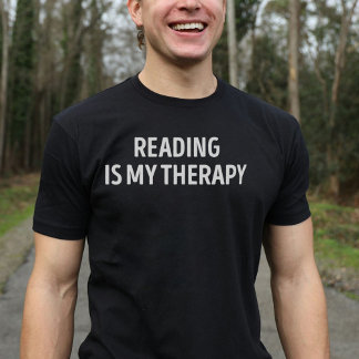 Lesen ist meine Therapie lustig T-Shirt