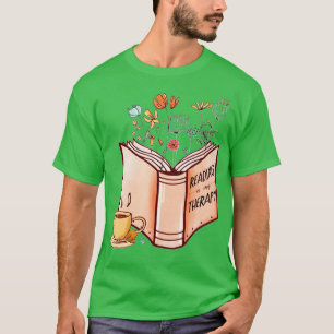 Lesen ist meine Therapiezifferbuchleute lesen Spaß T-Shirt