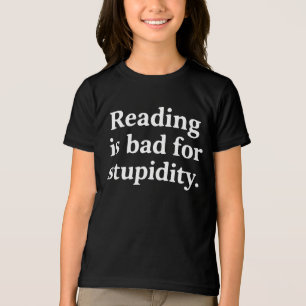 Lesen ist schlecht für Dummheit Tri-Blend Shirt