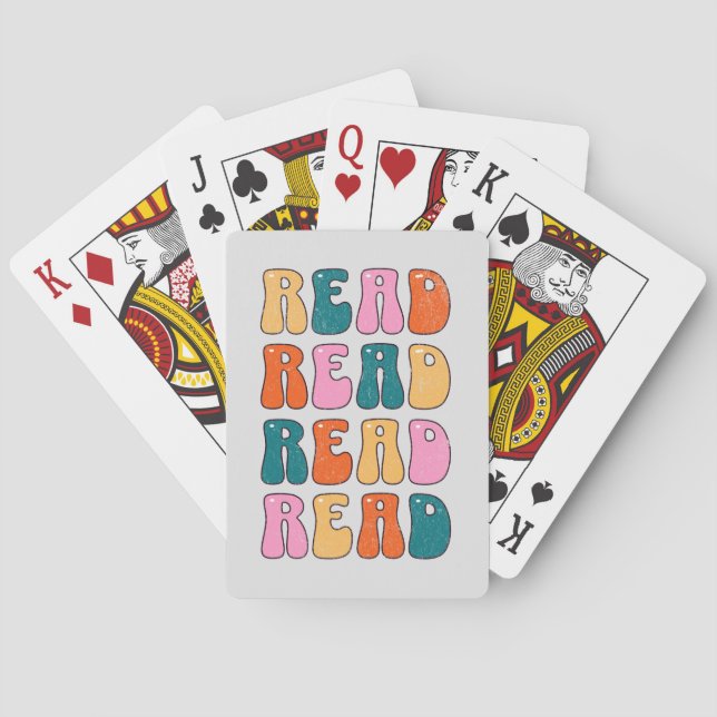 Lesen lesen Lesen Spielkarten (Rückseite)
