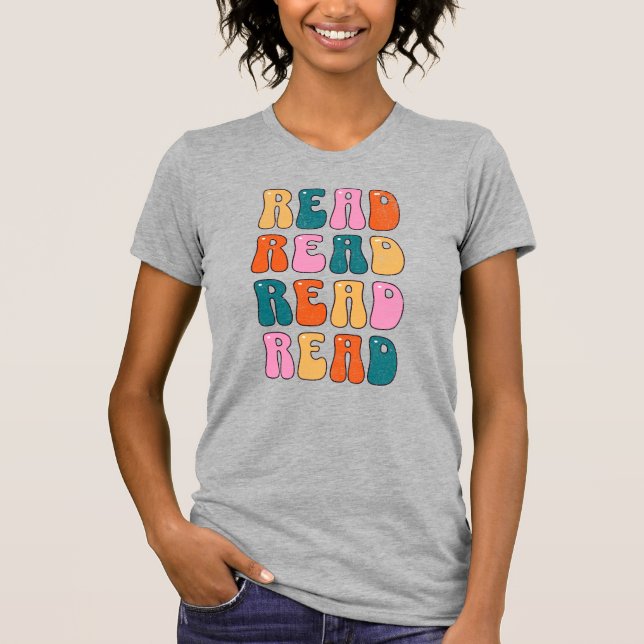 Lesen lesen Lesen T-Shirt (Vorderseite)