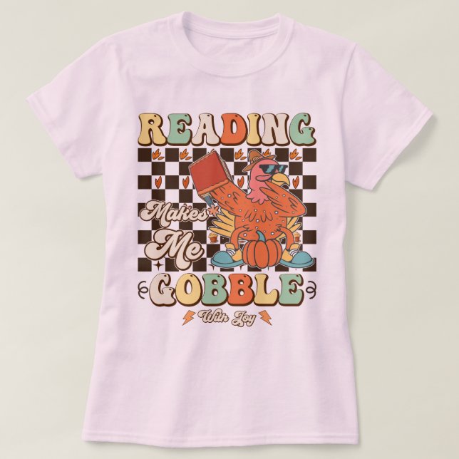 Lesen macht mich mit Joy Erntedank Cool T-Shirt (Design vorne)