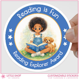 Lesen macht Spaß Reading Explorer Auszeichnung Runder Aufkleber