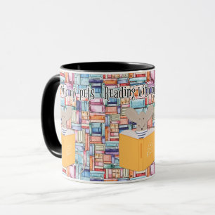 Lesen mit Haustieren Tasse