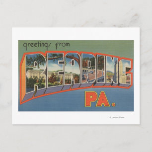 Lesen, Pennsylvania - Große Briefszenen Postkarte