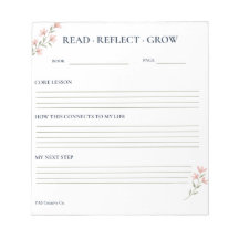Lesen Reflektieren Wachsen Florale Lese-Reflexion