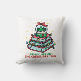 Lesen rund um den Weihnachtsbaum Buchliebhaber Kissen