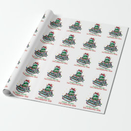 Lesen rund um den Weihnachtsbaum  Geschenkpapier