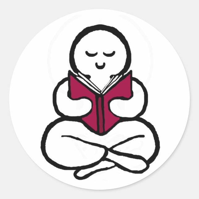 Lesen Runder Aufkleber (Vorderseite)