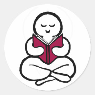 Lesen Runder Aufkleber