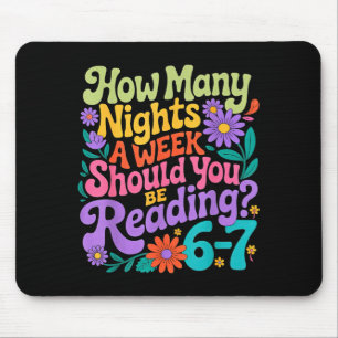 Lesen Sechs Sieben Meme Buchliebhaber 67 Lehrer 6 Mousepad